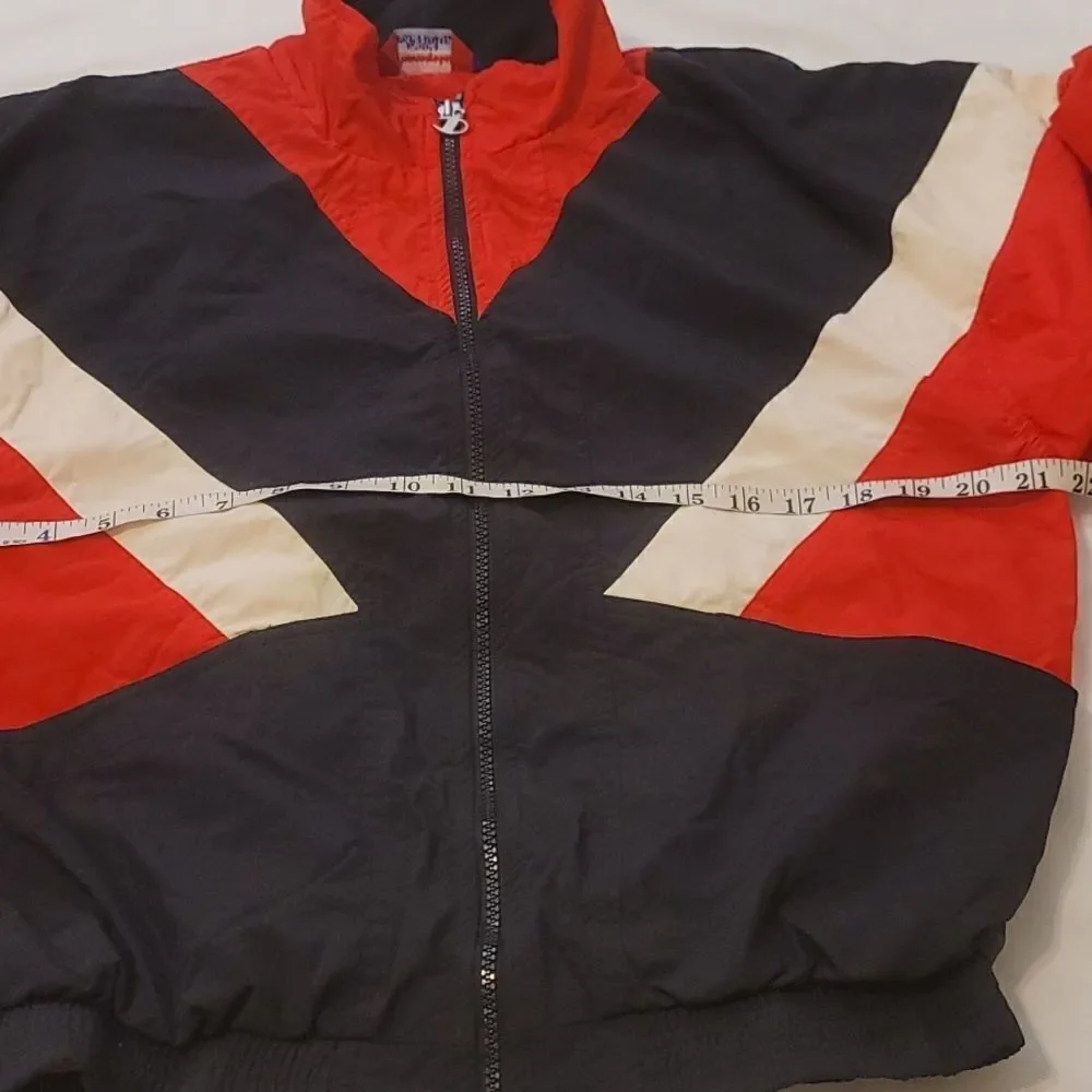 Vintage Champion Navy red wind Jacket L
